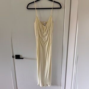 Wilfred bellow dress whipped butter yellow brand new